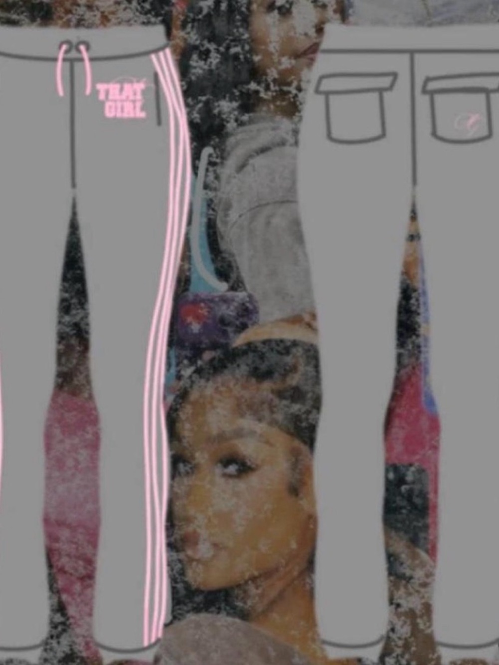 Gray & Pink 2 Pc Set - Picture 2 of 3